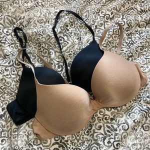 Bundle of 2 Body Kiss Bras 34A